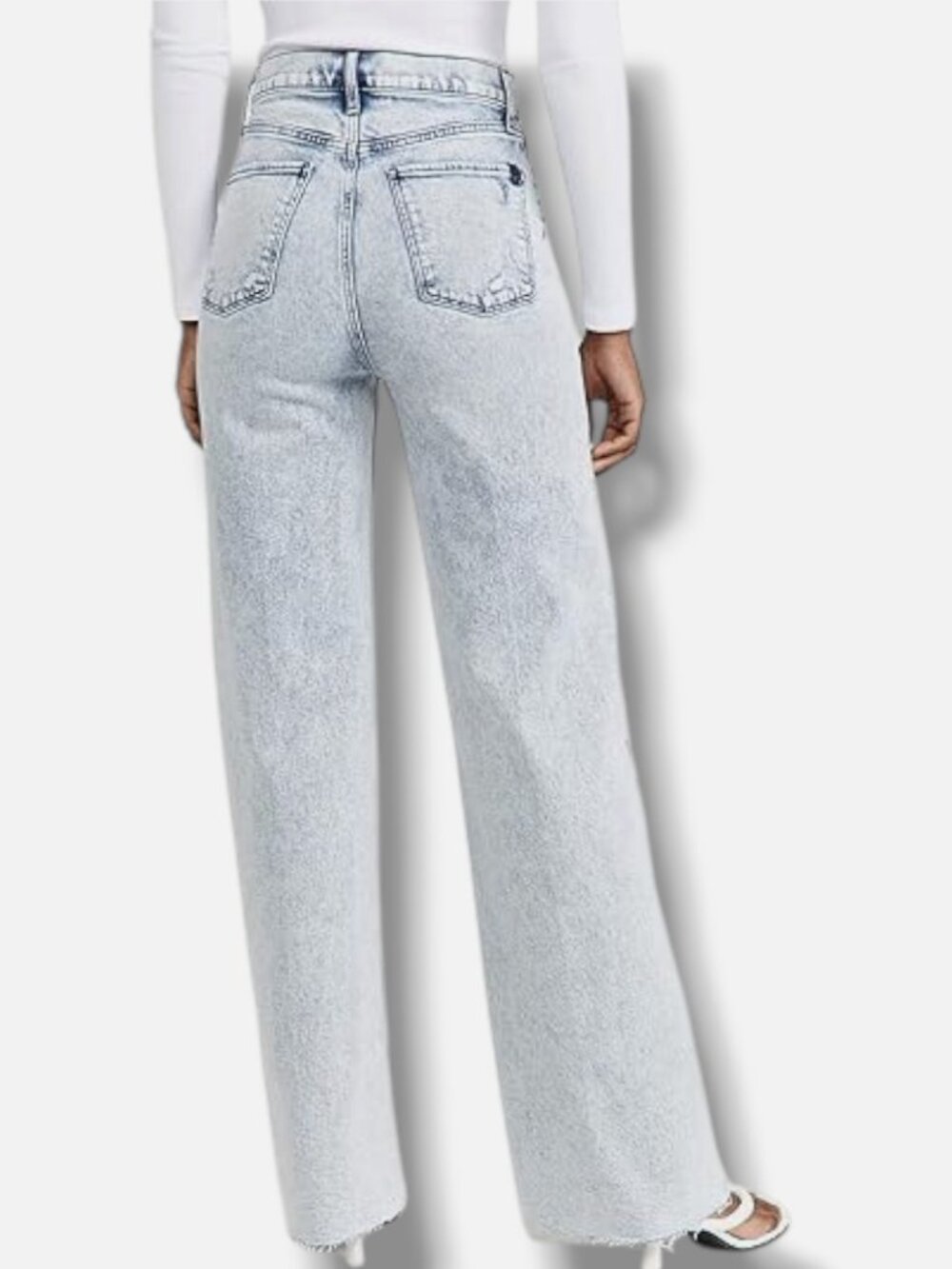 Joe's Jeans Women's Blue Serene Mia High-Rise Wide Leg Jeans Size 26 - Picture 3 of 3